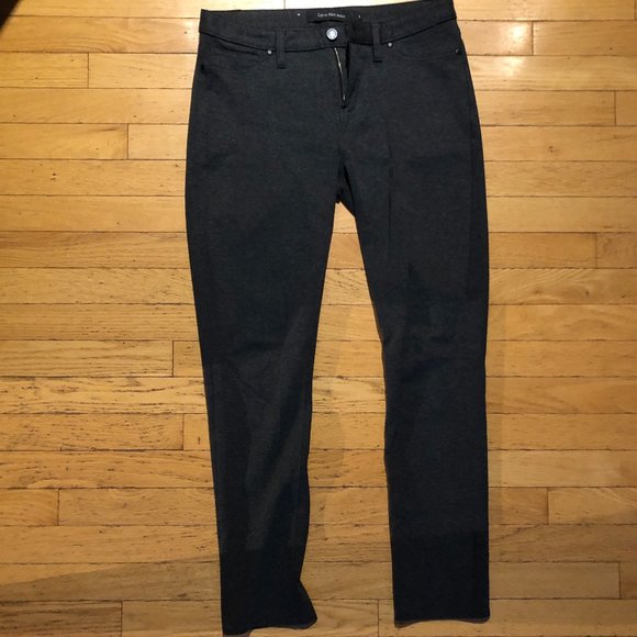 Women's Calvin Klein Dark Gray Stretchy Jeggings Pants - Picture 2 of 9